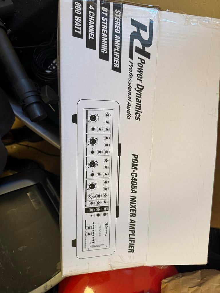 Powerdynamics mixer met Bluetooth en Auna geluidsboxen, Muziek en Instrumenten, Mengpanelen, Gebruikt, Minder dan 5 kanalen, Microfooningang