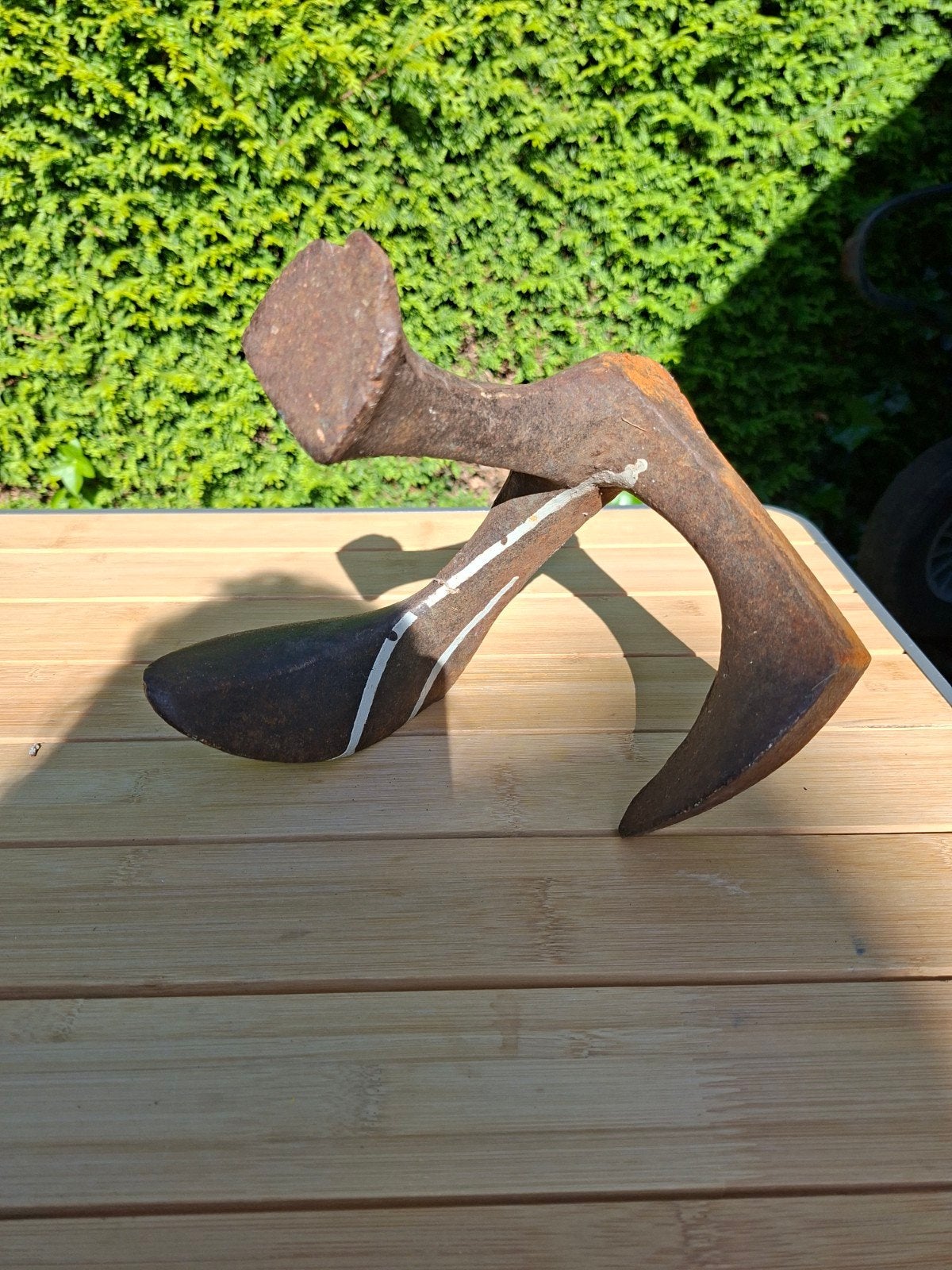 Antieke ijzeren schoenleest - Schoenmakersgereedschap, Ophalen of Verzenden