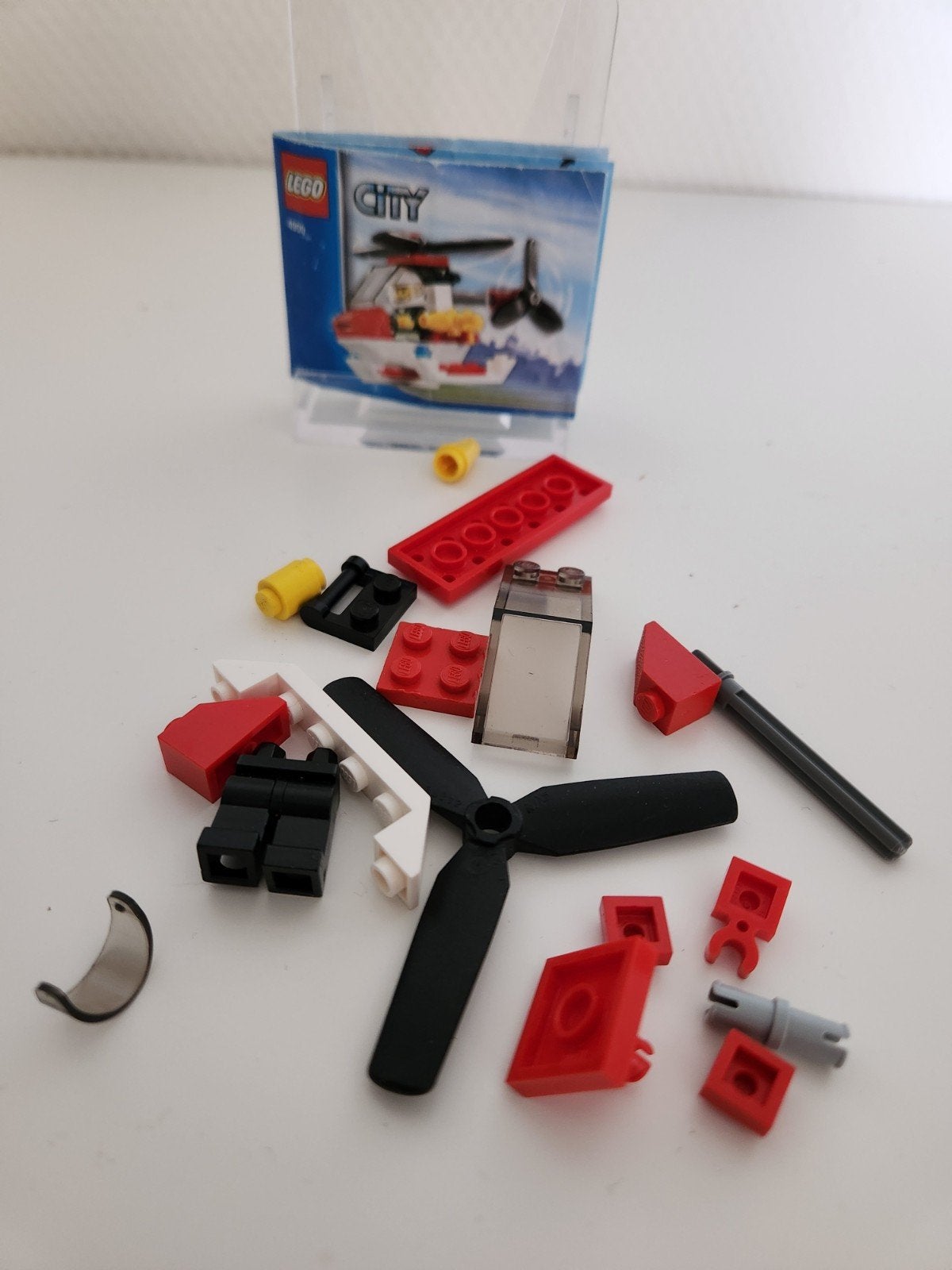 Lego - helikopter - 4900, Lego, Ophalen of Verzenden, Inclusief accessoires, Complete set