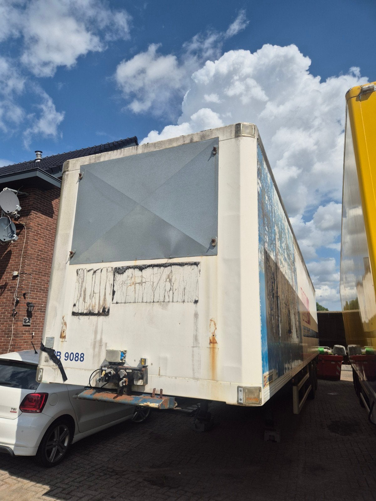 Deense oplegger Lamberet geen papieren functioneerd goed, Auto's, Bedrijf, Te koop