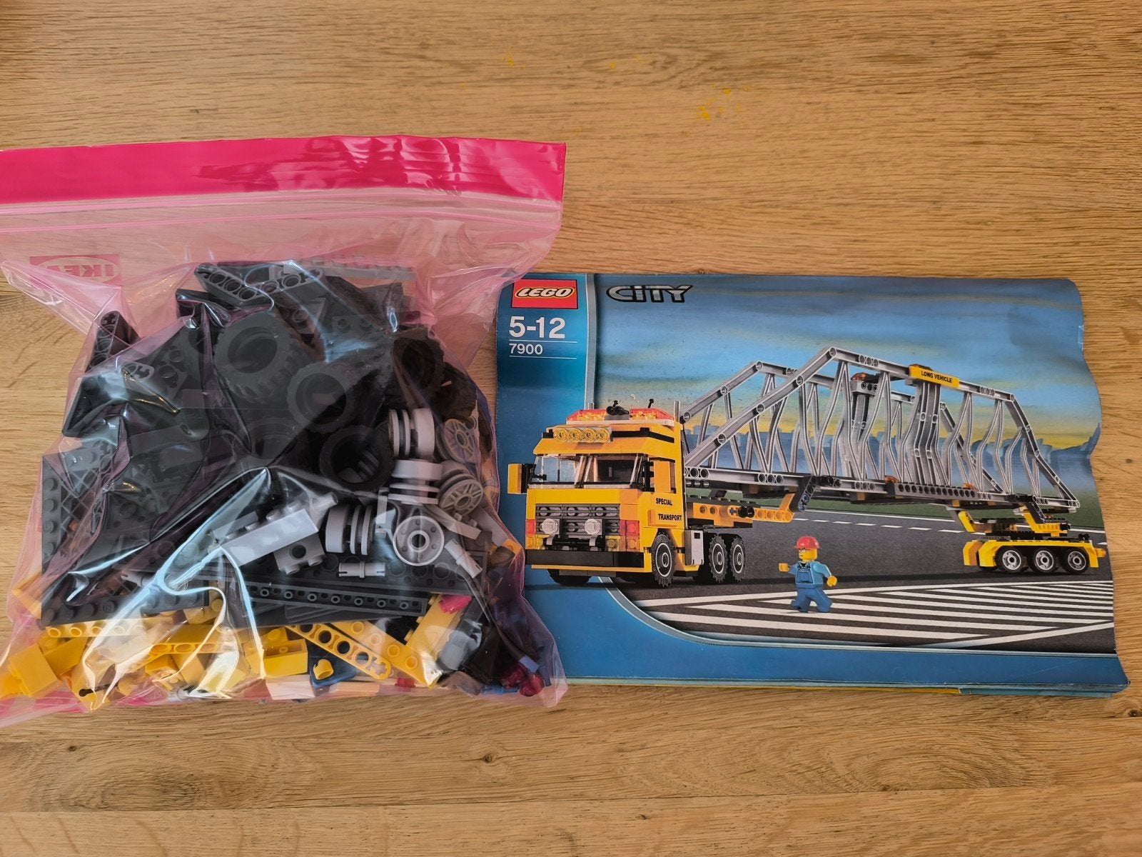 Lego City 7900 - Grote Vrachtwagen met Brugdelen, Lego, Inclusief instructies, Ophalen of Verzenden, Complete set
