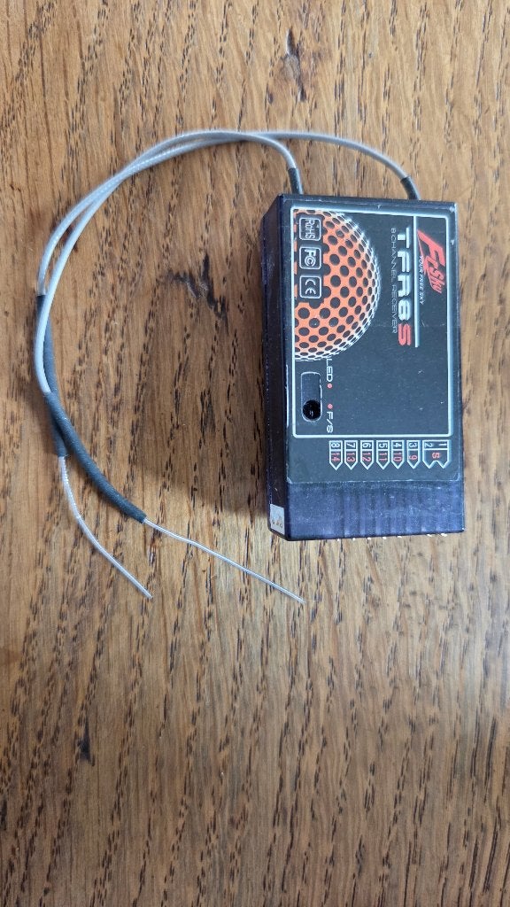 FrSky TFR6 7ch 2.4Ghz Futaba ontvanger FASST Compatible, Ophalen of Verzenden, Gebruikt