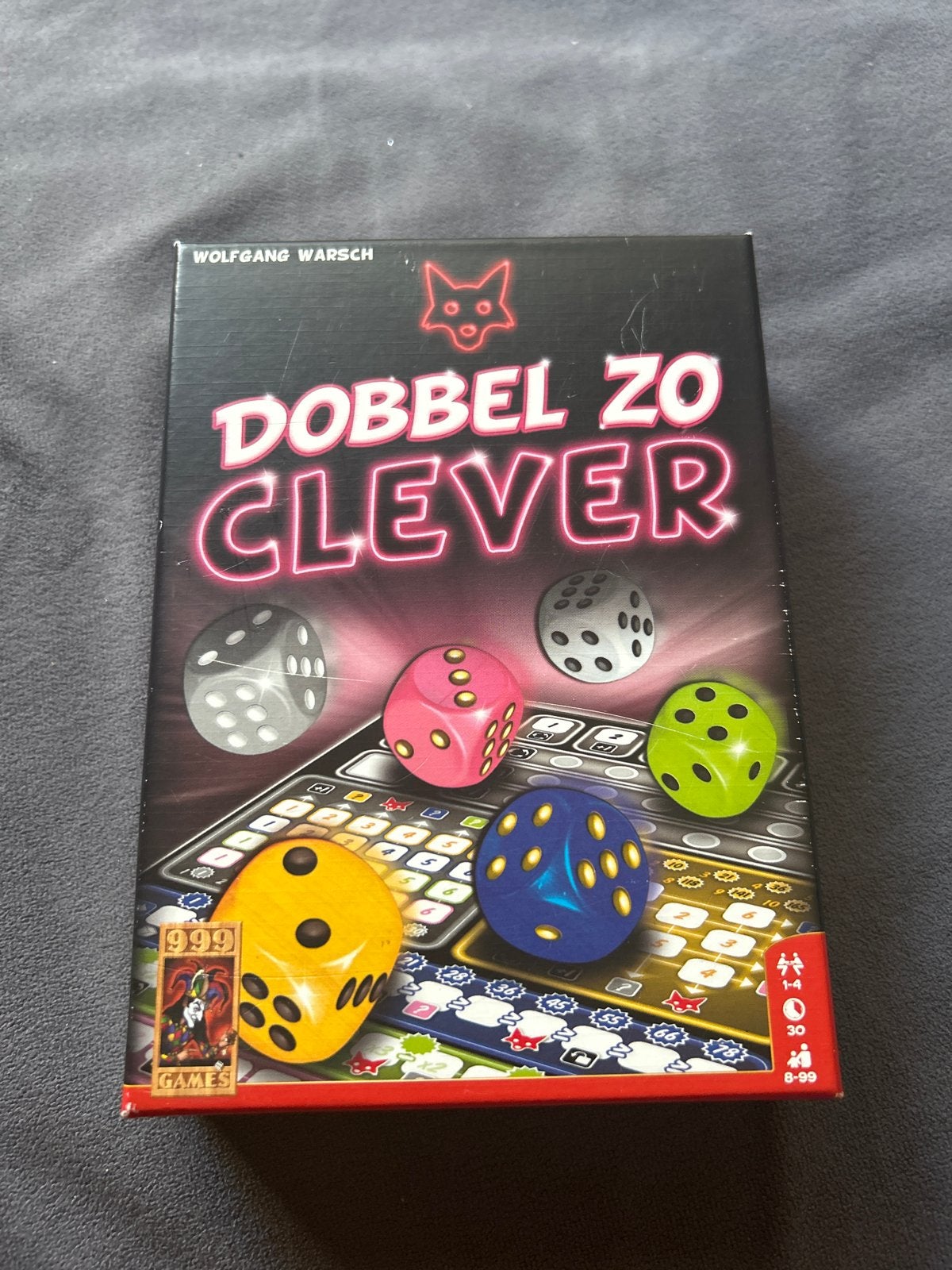 Dobbel zo Clever dobbelspel van Wolfgang Warsch, Een of twee spelers, Ophalen of Verzenden, Zo goed als nieuw