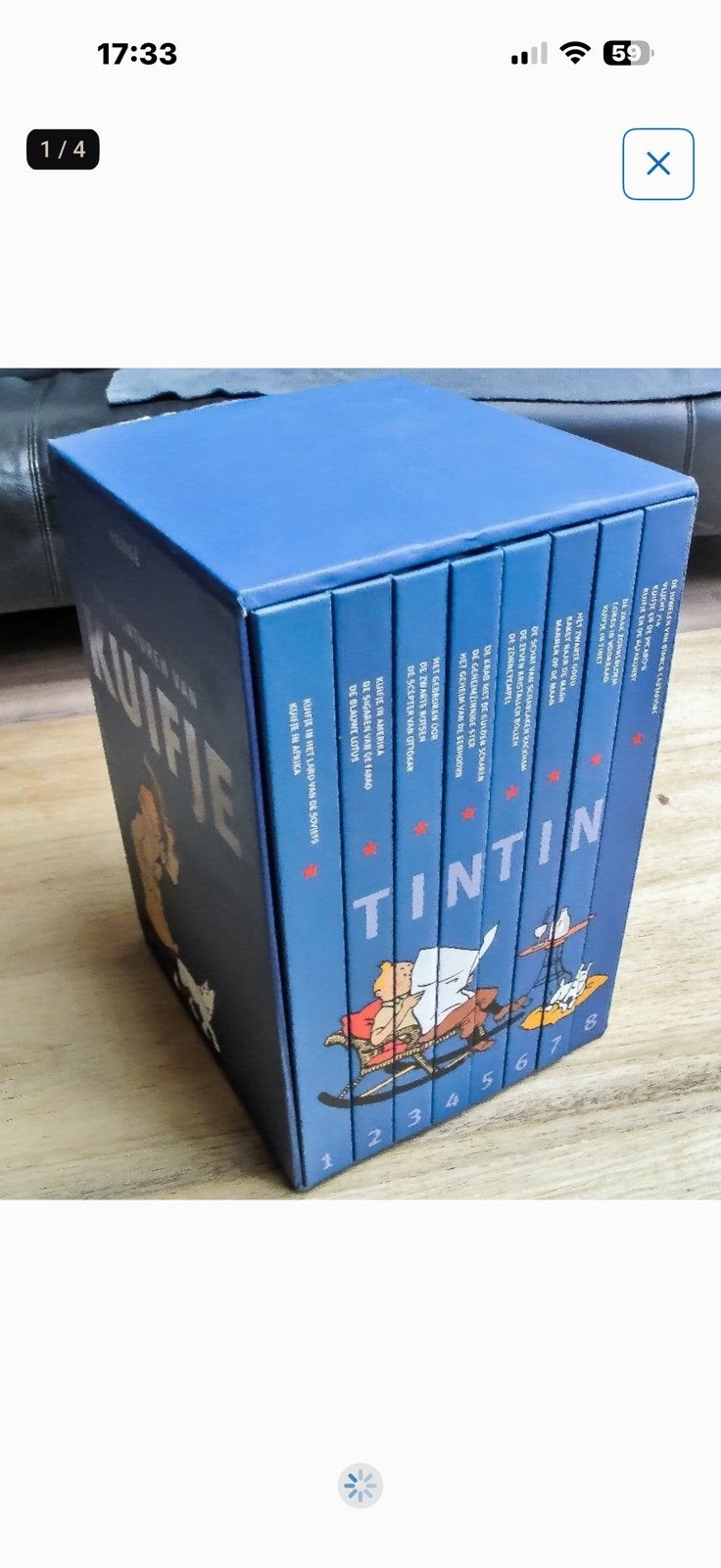 Kuifje stripboeken box, Ophalen of Verzenden, Zo goed als nieuw