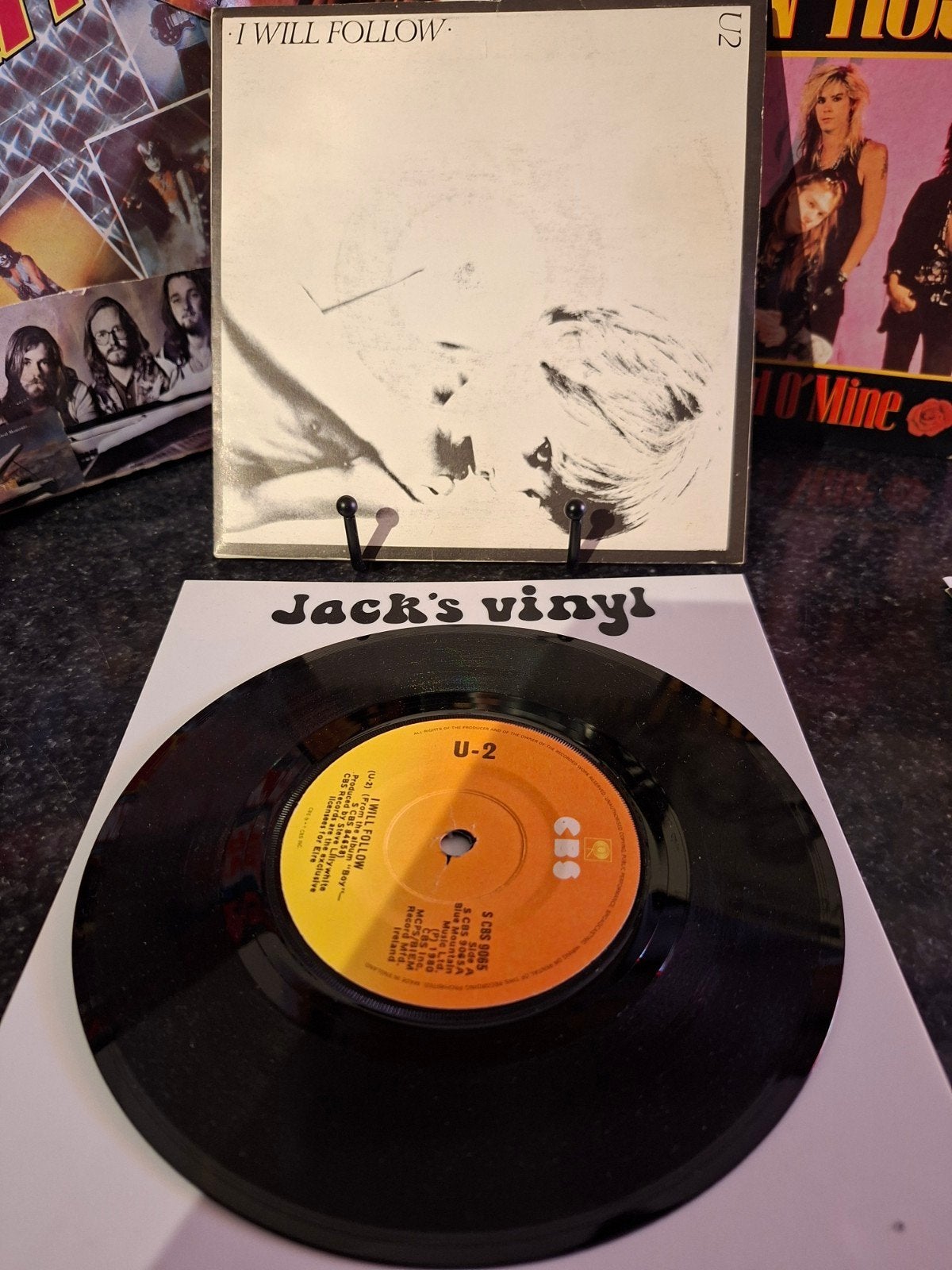 U2 - I Will Follow 7 inch vinyl single (CBS 9065)1982, 7 inch, Ophalen of Verzenden, Zo goed als nieuw, Beschermende buitenhoes