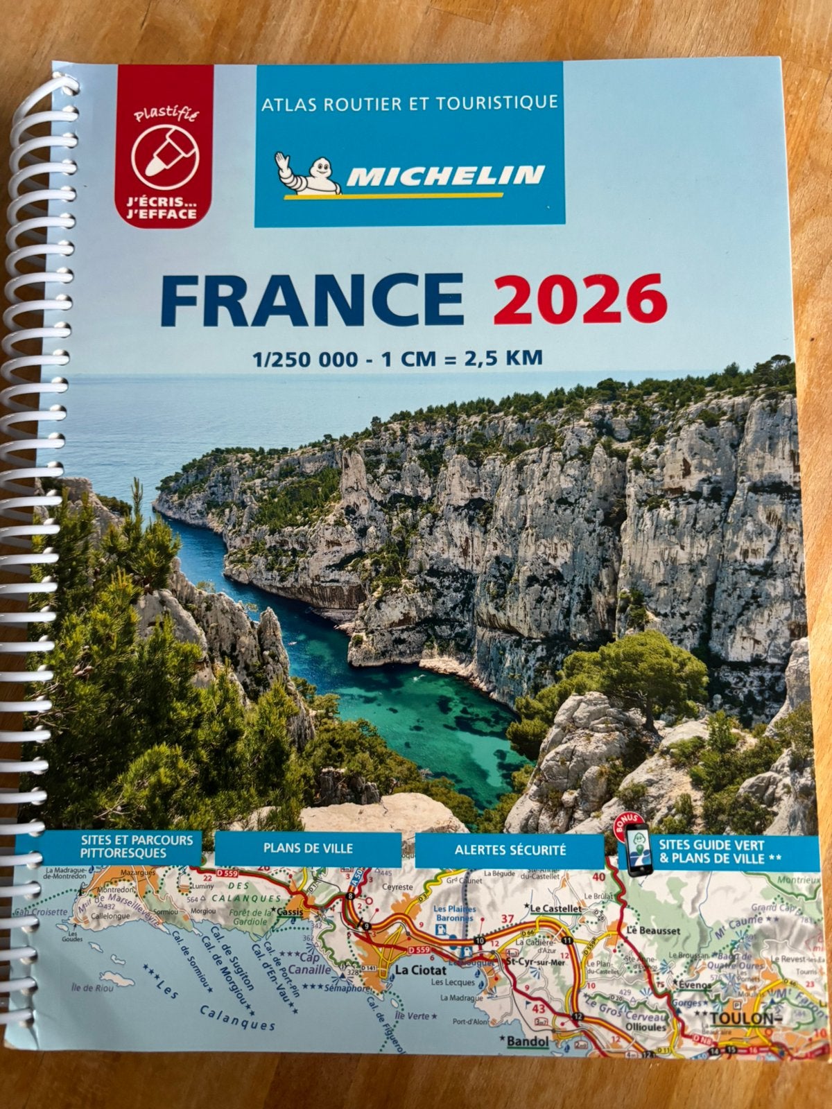Wegenatlas Frankrijk Michelin, 2026 geplastificeerd, Boeken, Ophalen of Verzenden, 2000 tot heden, Frankrijk, Landkaart