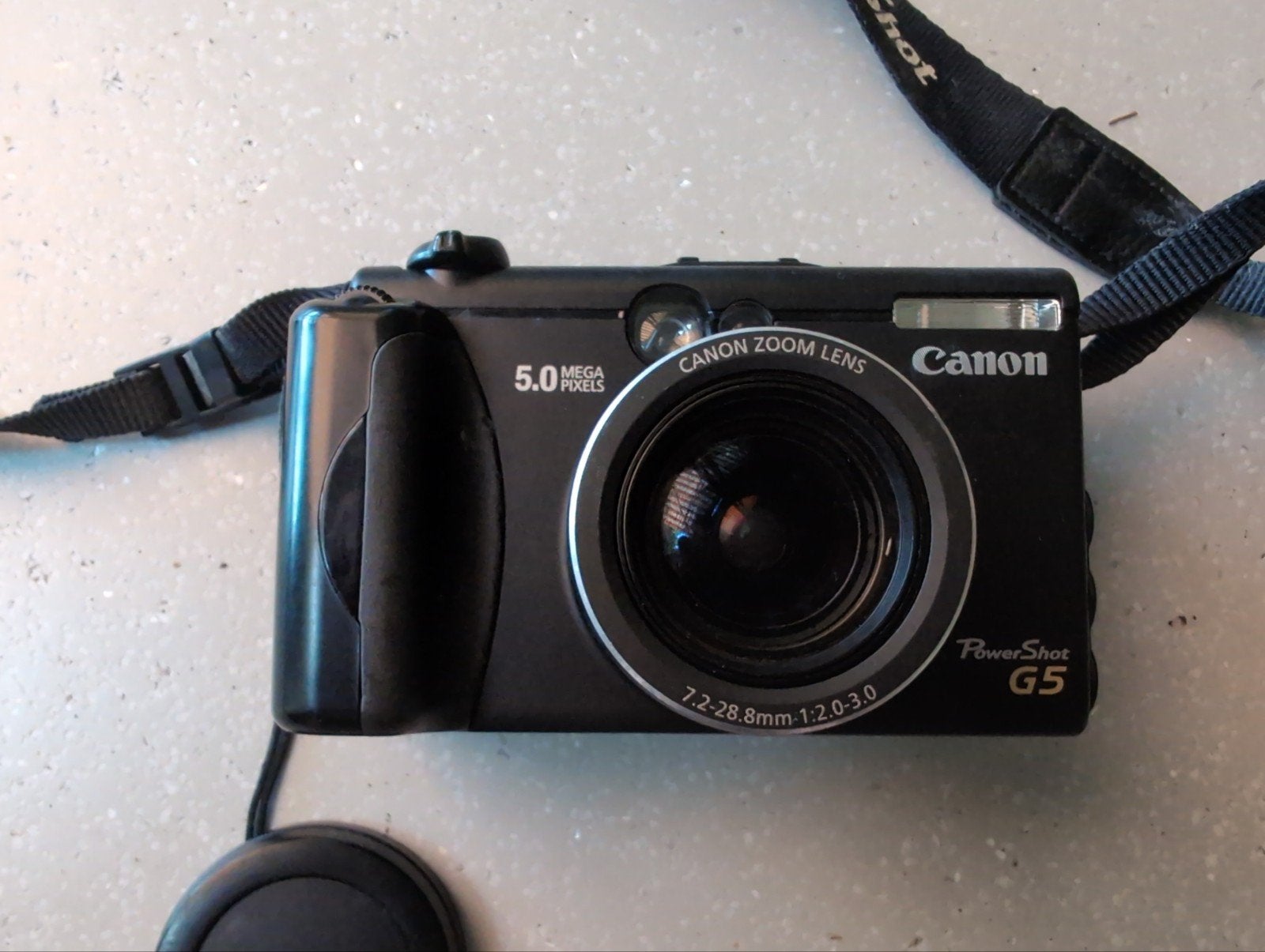 Canon PowerShot G5 - Compactcamera met 5.0 Megapixels, Gebruikt, Lensdop, Canon, Ingebouwde flitser