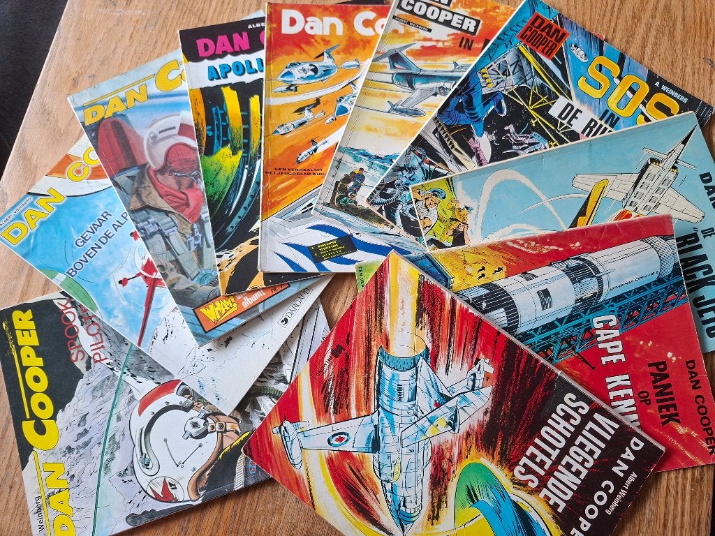 Dan Cooper partij 10x Albert Weinberg, ook los te koop ruil, Gelezen, Ophalen of Verzenden, Albert Weinberg, Meerdere stripboeken