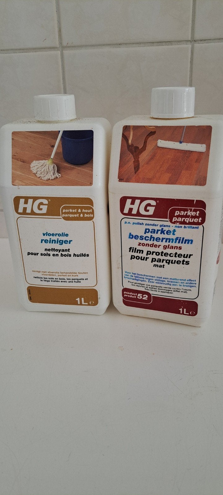 HG Vloerolie Reiniger en Parket Beschermer, Ophalen, Zo goed als nieuw