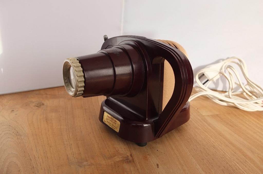 ✅ Viewmaster Junior Projector, Olifant , Bakeliet, jaren 50, Audio, Tv en Foto, Diaprojectors, Gebruikt, Ophalen