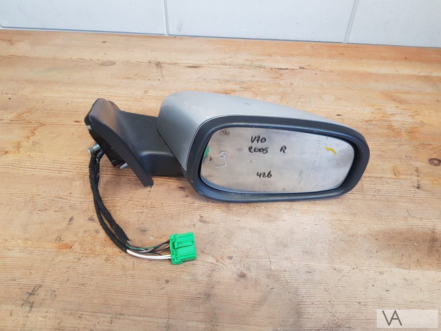 Spiegel zilver rechts Volvo S60 V70 2004 - 2007 9 draads €75, Gebruikt, -, -, Ophalen of Verzenden