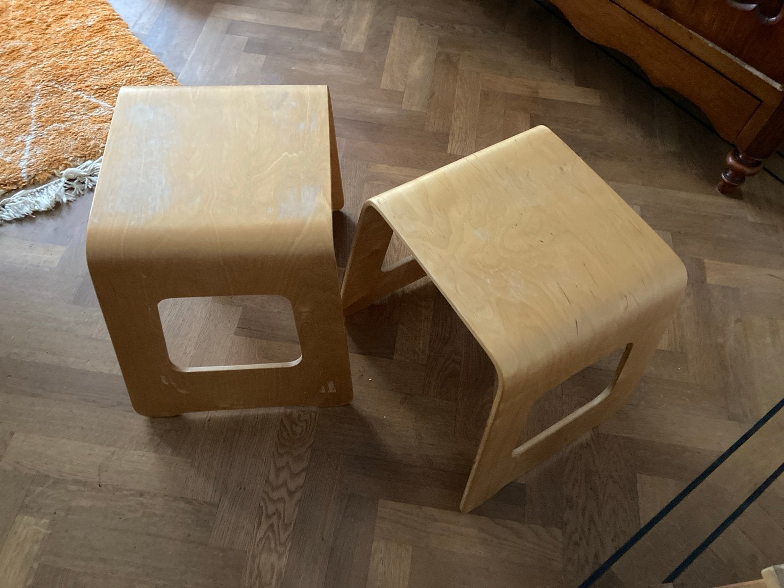 IKEA Benjamin krukjes - Set van 2, Huis en Inrichting, Krukjes, Ophalen of Verzenden, Gebruikt, Hout