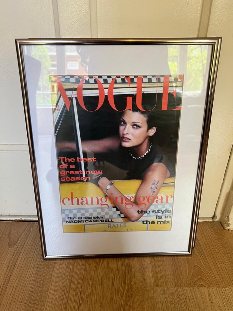 Vogue Magazine Cover Linda Evangelista, Ophalen of Verzenden, Zo goed als nieuw, Film en Tv