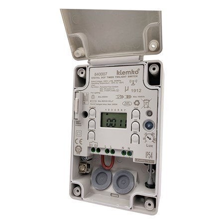 Schemerschakelaar opbouw astro DCF tijdklok 10A 5-300lux, Verzenden, Nieuw