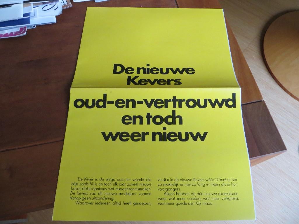 Folder Volkswagen Kever 1200, 1300, Kever 1303 1975, Volkswagen, Ophalen of Verzenden, Zo goed als nieuw, Volkswagen