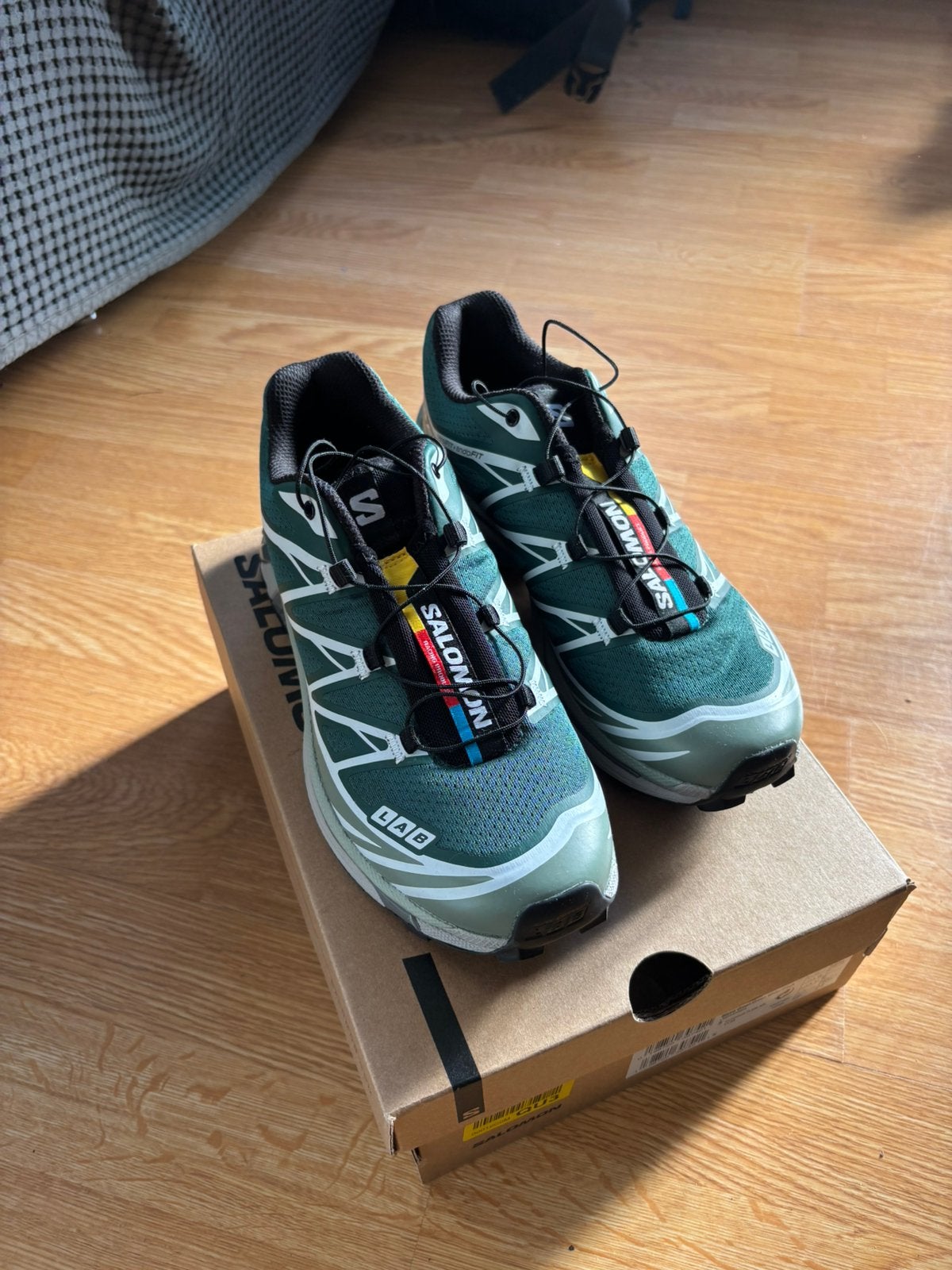 Salomon XT6 bistro green/green milieu/black (38 2/3), Ophalen of Verzenden, Nieuw, Groen, Sneakers of Gympen