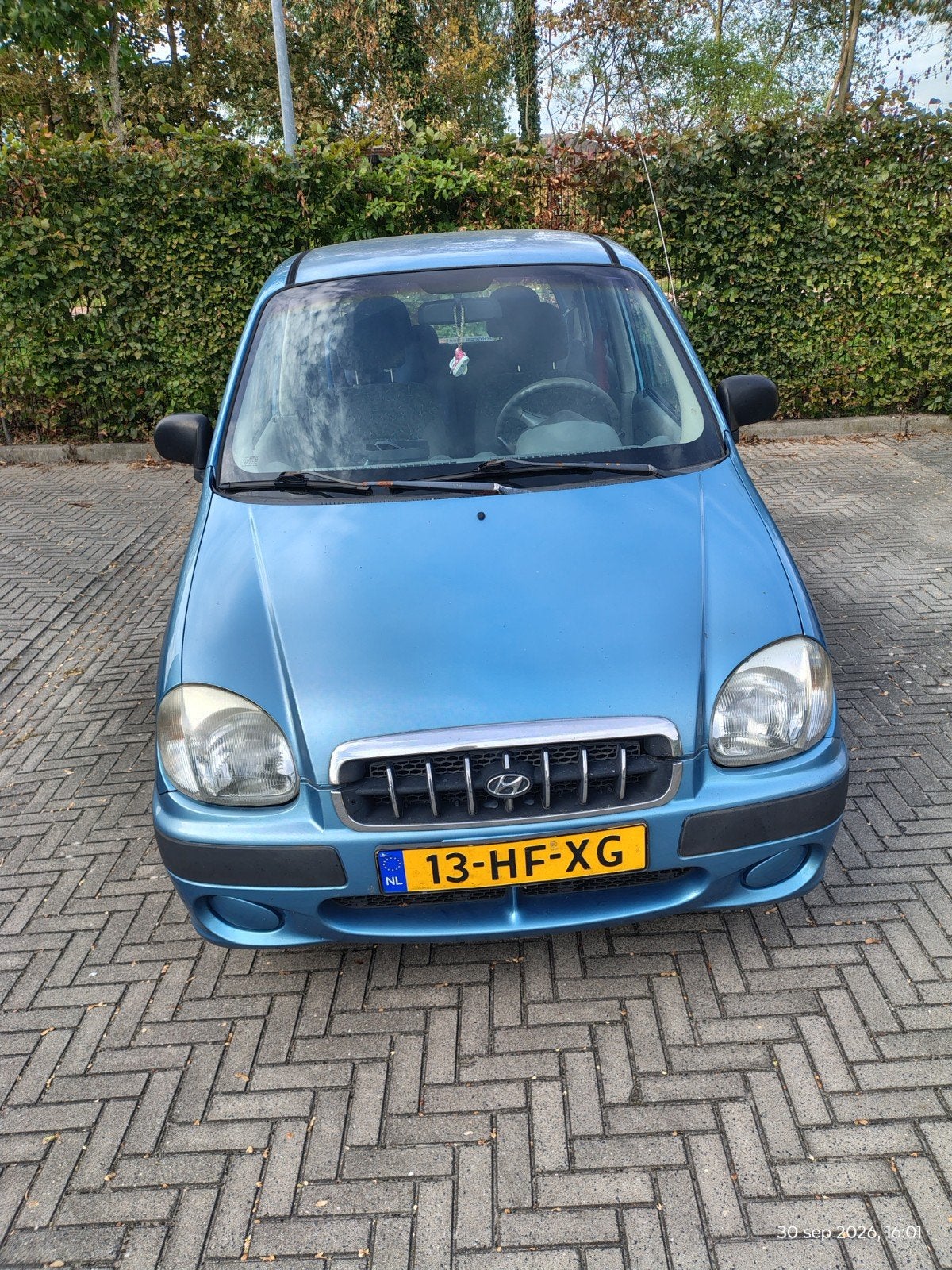 Hyundai Atos 1.0 I SLX Spirit  AUT 2001 Blauw, Auto's, 4 cilinders, 833 kg, 400 kg, Atos