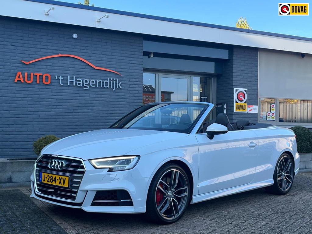 Audi S3 Cabrio 2.0 TFSI S3 quattro virtual 19" JD 390pk cabr, Auto's, Automaat, S3, 15 km/l, Wit