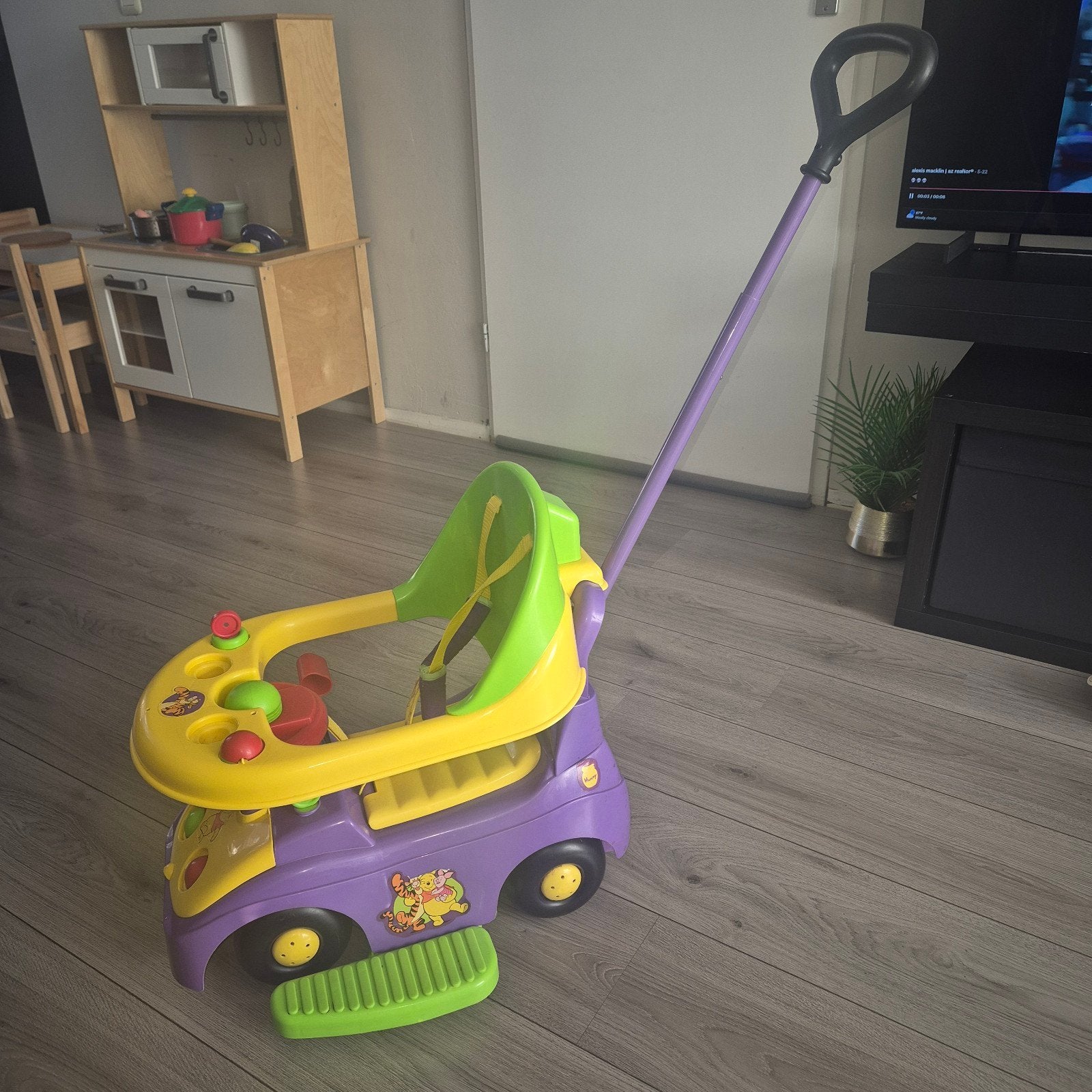 Duw autootje 3-in-1: loopauto, duwauto en schommelauto, Ophalen