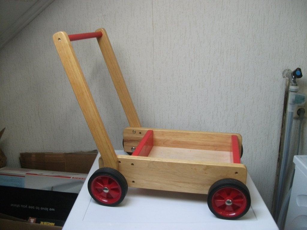 Loopkar rood, Ophalen, Gebruikt