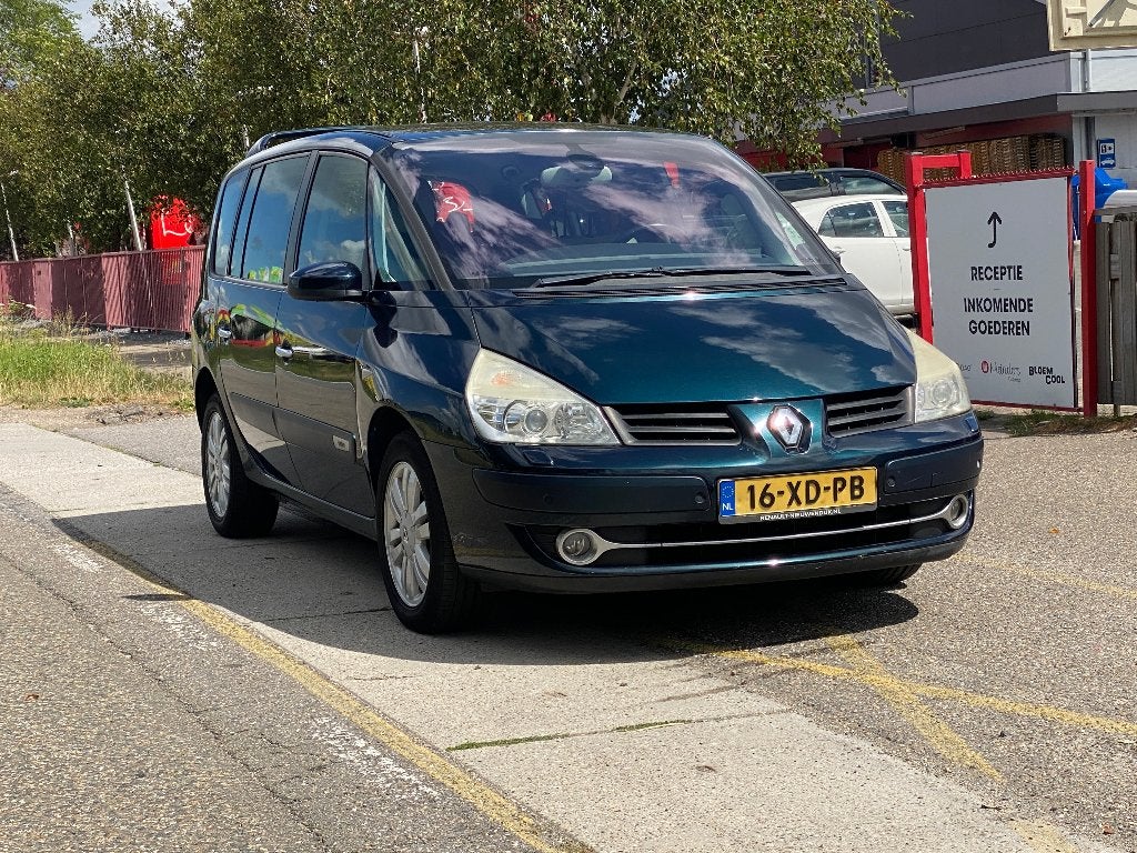 Renault Espace 3.5 V6 24V Automaat 179501 Km 2007 Groen, Beige, 2000 kg, 7 stoelen, Navigatiesysteem