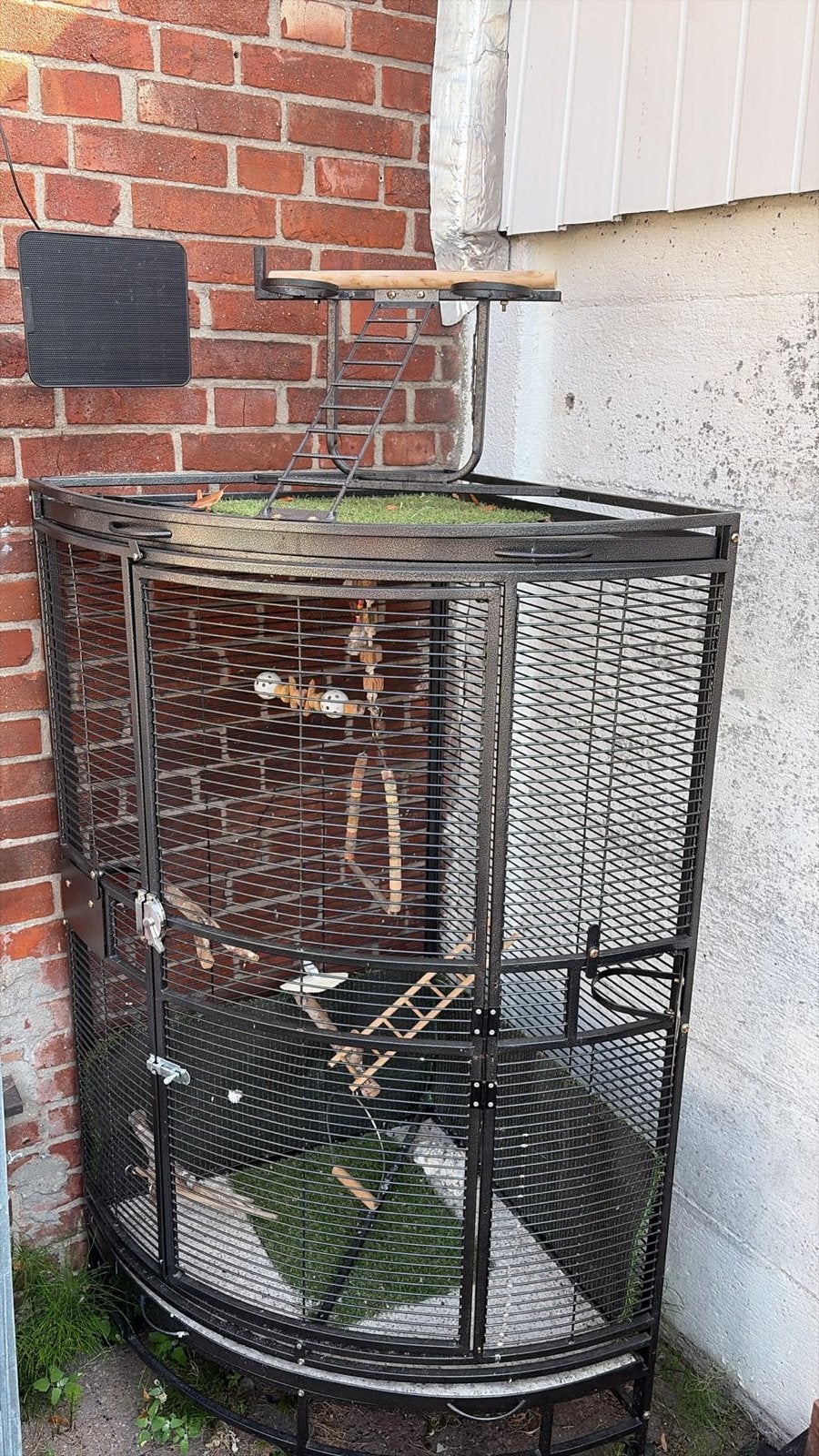 Vogel kooi, Ophalen, Zo goed als nieuw, Metaal, Vogelkooi