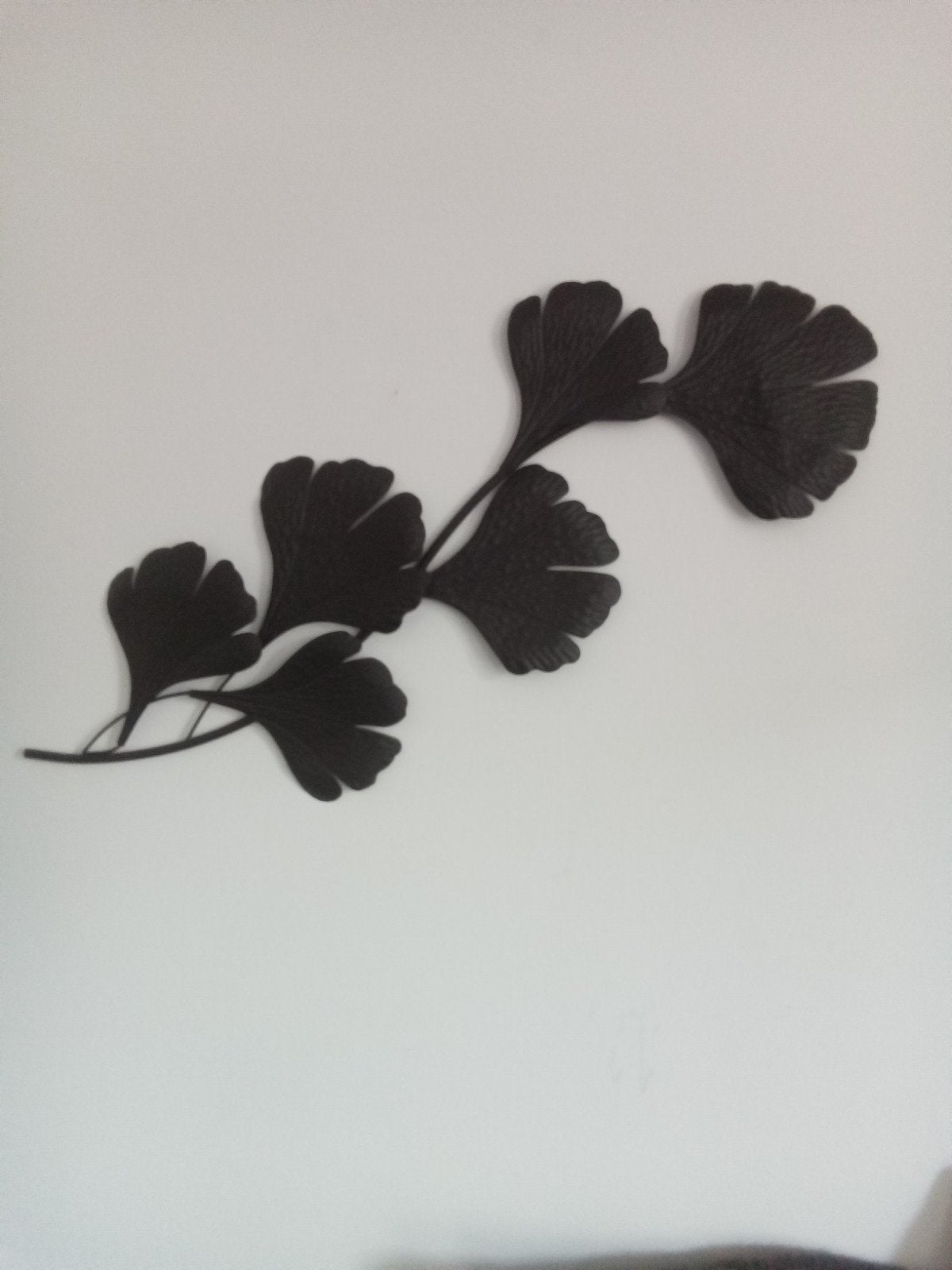 prachtig ginklo boom tak, wand decoratie, zwart metaal, Huis en Inrichting, Woonaccessoires | Schilderijen, Tekeningen en Foto's