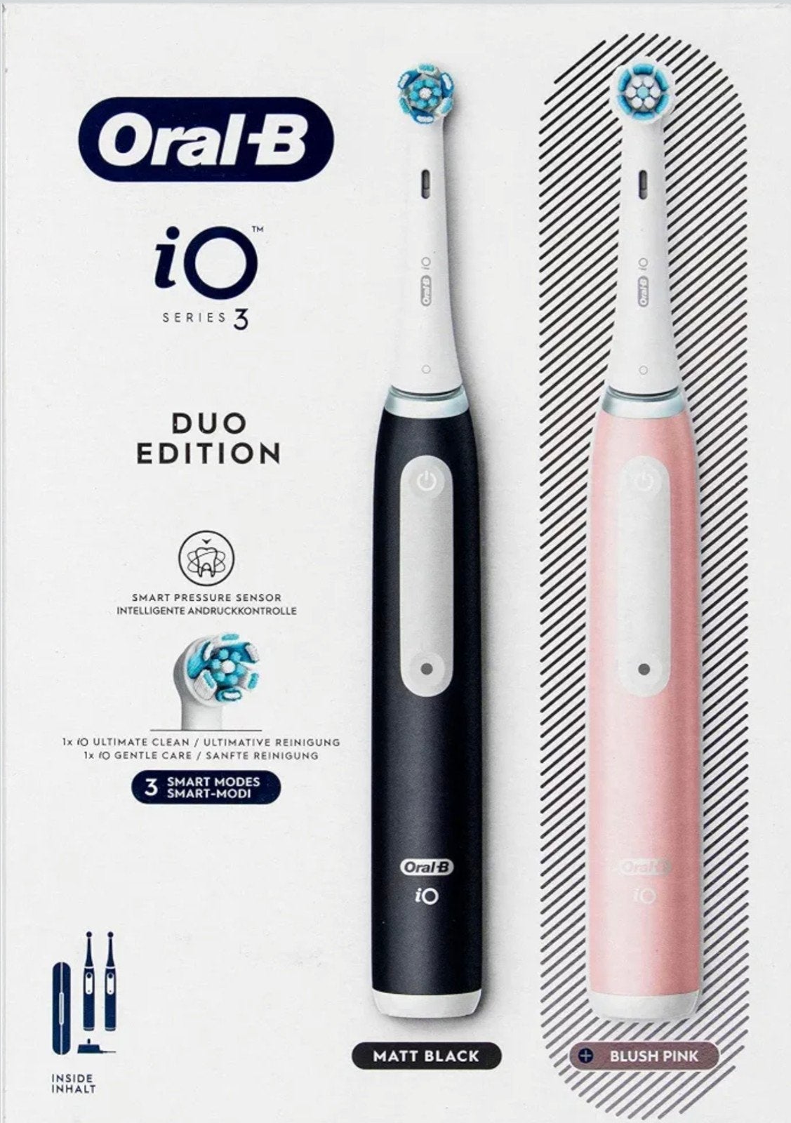 Oral-B iO Series 3 Duo Edition Elektrische Tandenborstels, Ophalen of Verzenden, Nieuw, Mondverzorging