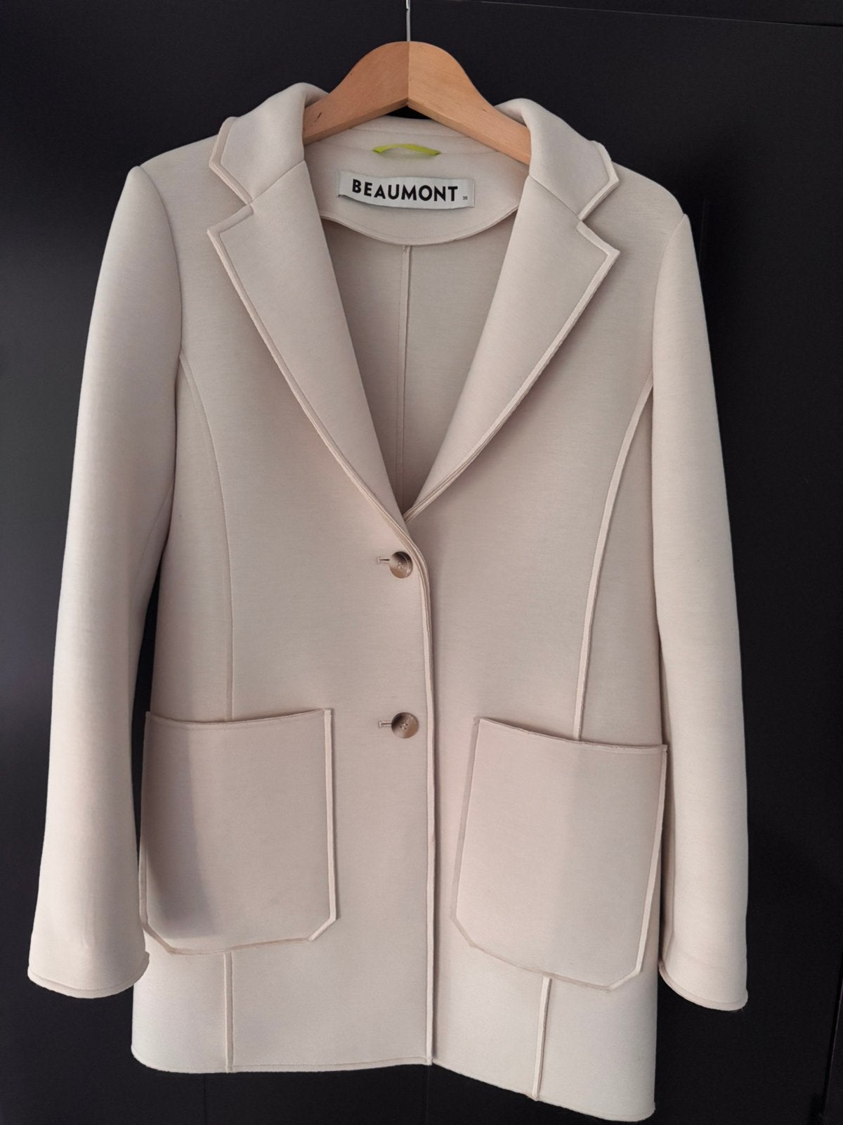 Mooie herfst/lente jas ecru van Beaumont mt 36, Beige, Beaumont, Ophalen of Verzenden, Zo goed als nieuw
