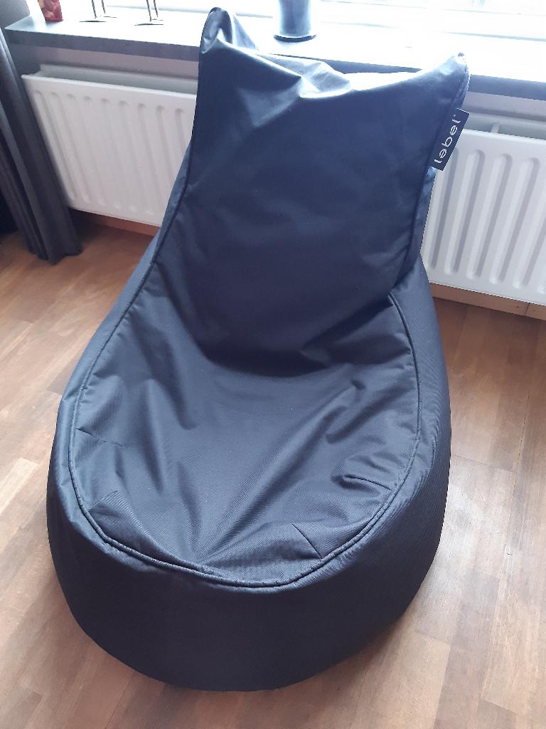 Lebel loungestoel (mini) - antraciet - 68x68x80 cm, Huis en Inrichting, Zitzakken, Ophalen, Gebruikt, Grijs, Zitzakstoel