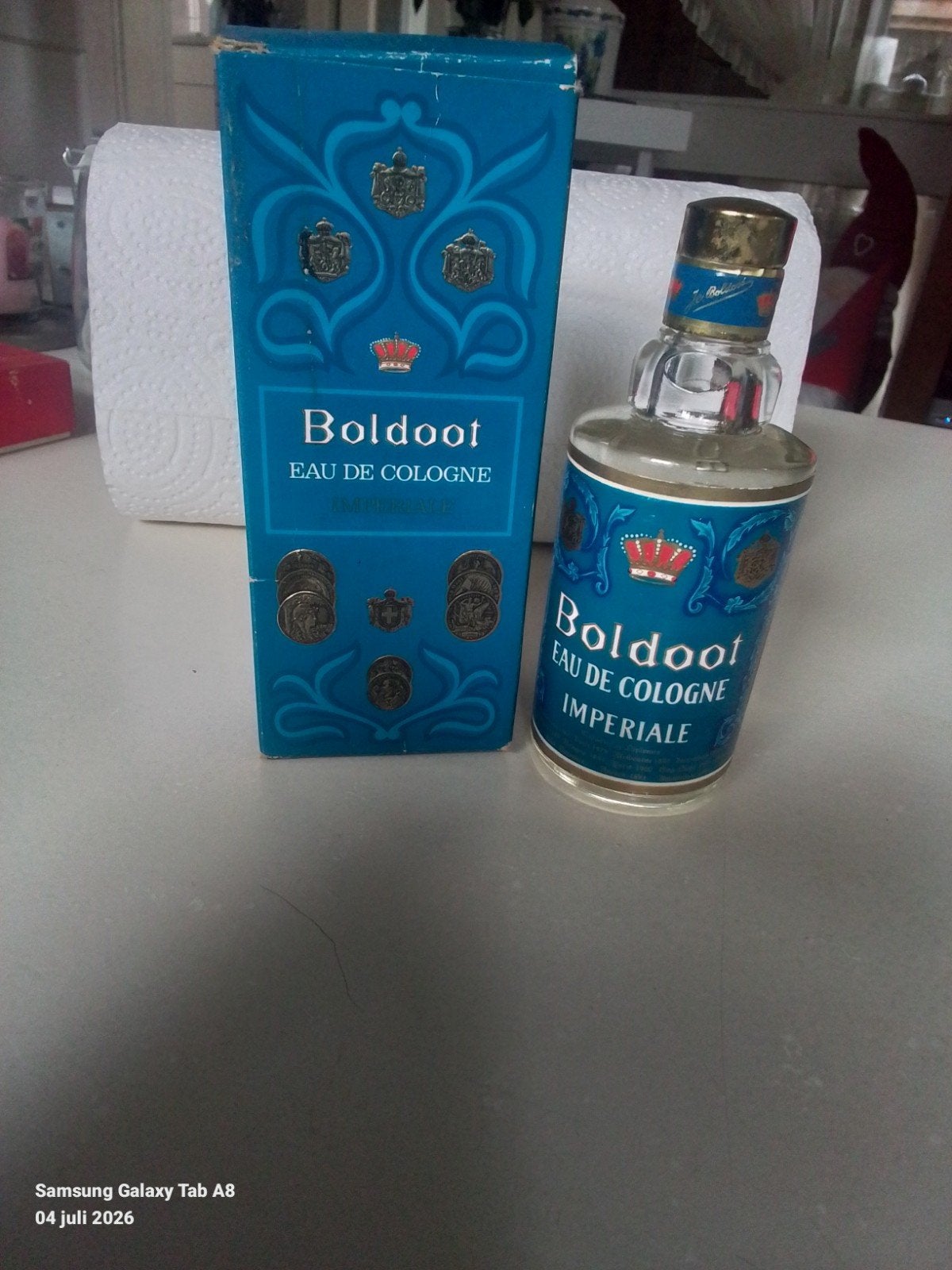 Mooi gaaf flesje BOLDOOT imperiale met originele verpakking, Ophalen of Verzenden, Zo goed als nieuw, Parfumfles