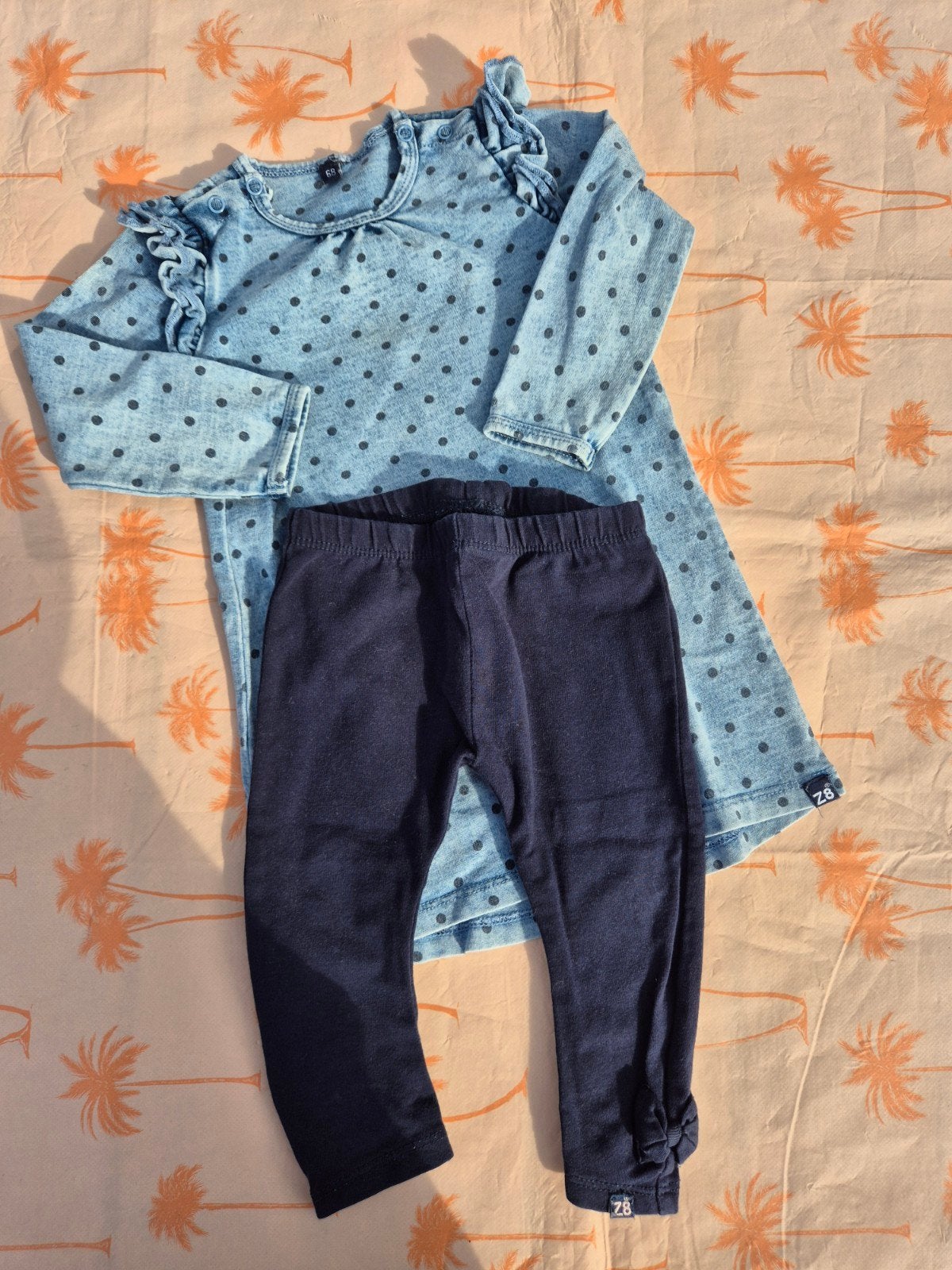 Z8 Newborn setje: jurkje en legging maat 68, Gebruikt, Meisje, Z8 Newborn, Ophalen of Verzenden