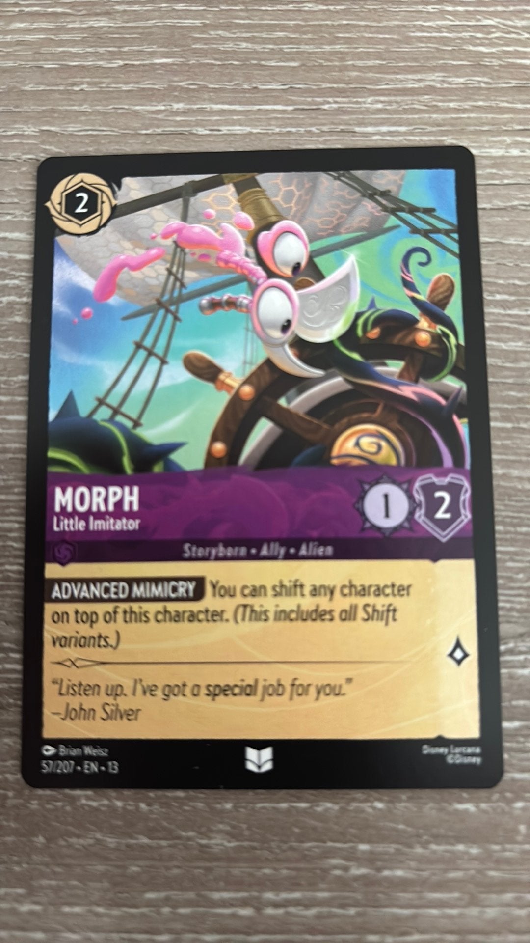 Disney Lorcana Morph little imitator 57-207 13ATV nonfoil, Ophalen of Verzenden, Zo goed als nieuw