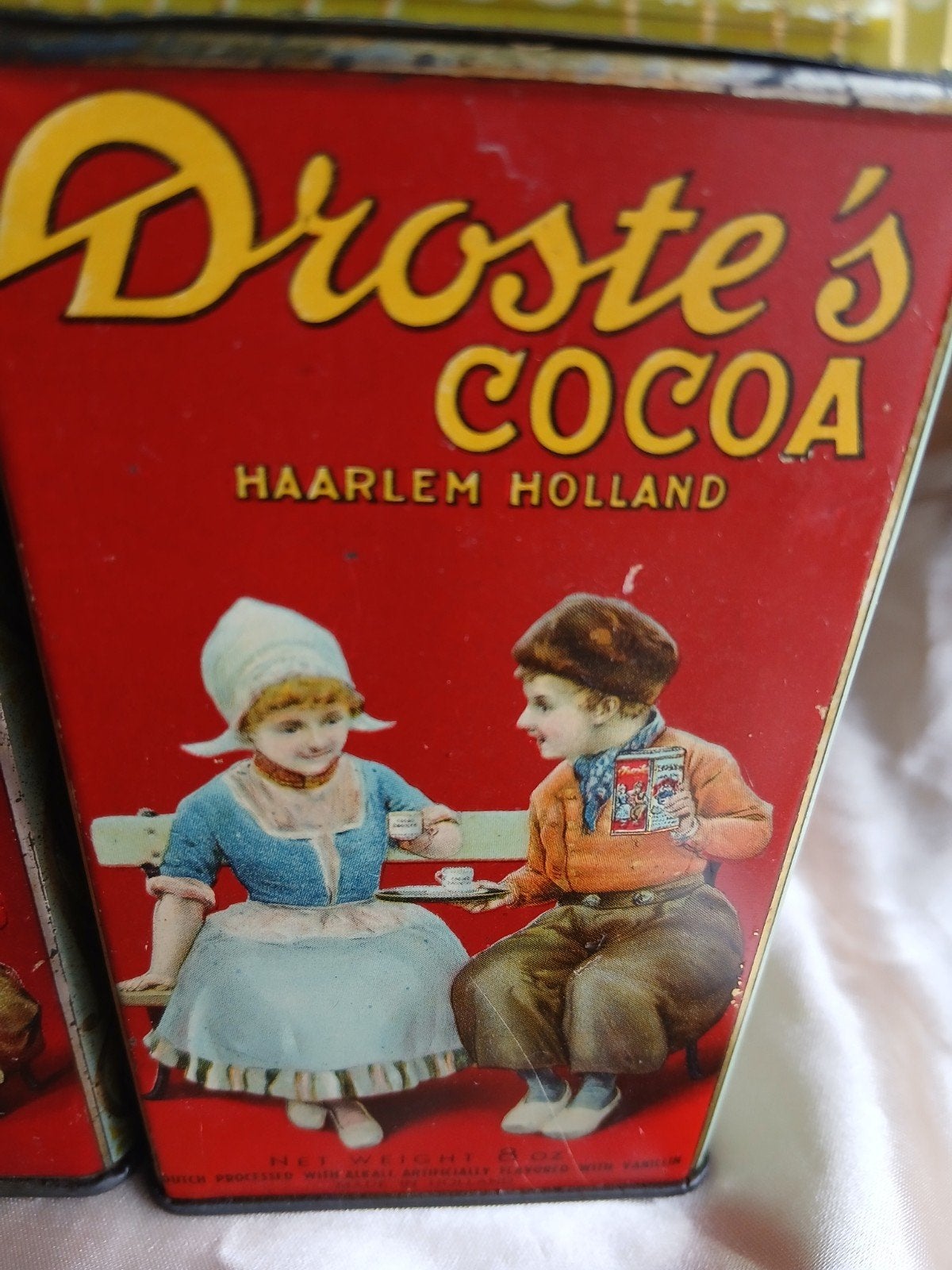 Droste Cacao Blikklem Holland, Ophalen of Verzenden, Gebruikt