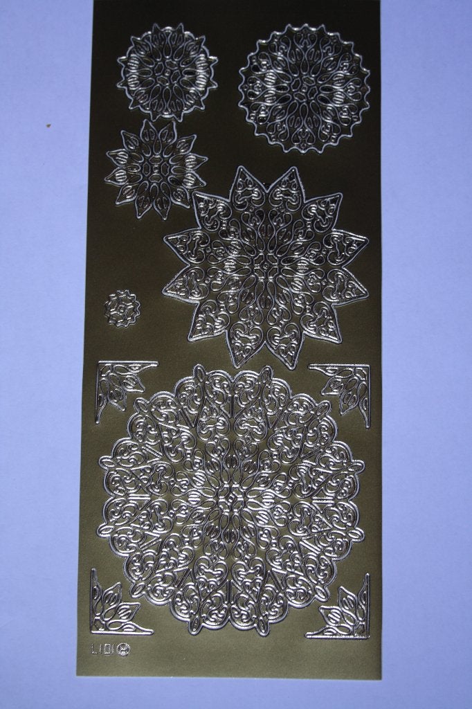 11 st. Sierstickers 3d bloem met hoekjes goudkleur 8648, Ophalen of Verzenden, Nieuw, Natuur, Overige typen