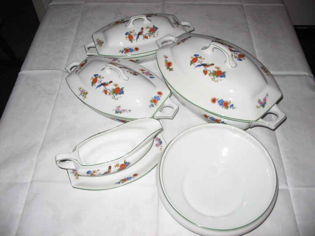 servies, borden, schaaltjes, porselein, terrine, Gebruikt, Verzenden, Bord(en), Overige stijlen