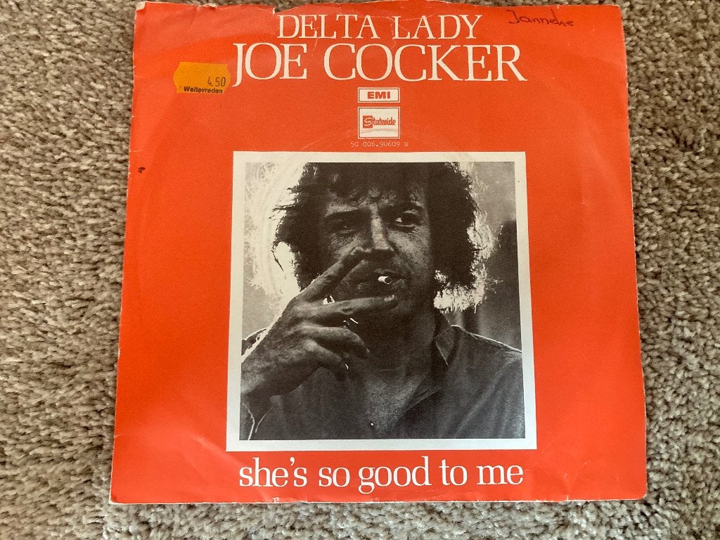 Joe Cocker Delta Lady, Cd's en Dvd's, Gebruikt, 7 inch, Ophalen of Verzenden, Pop