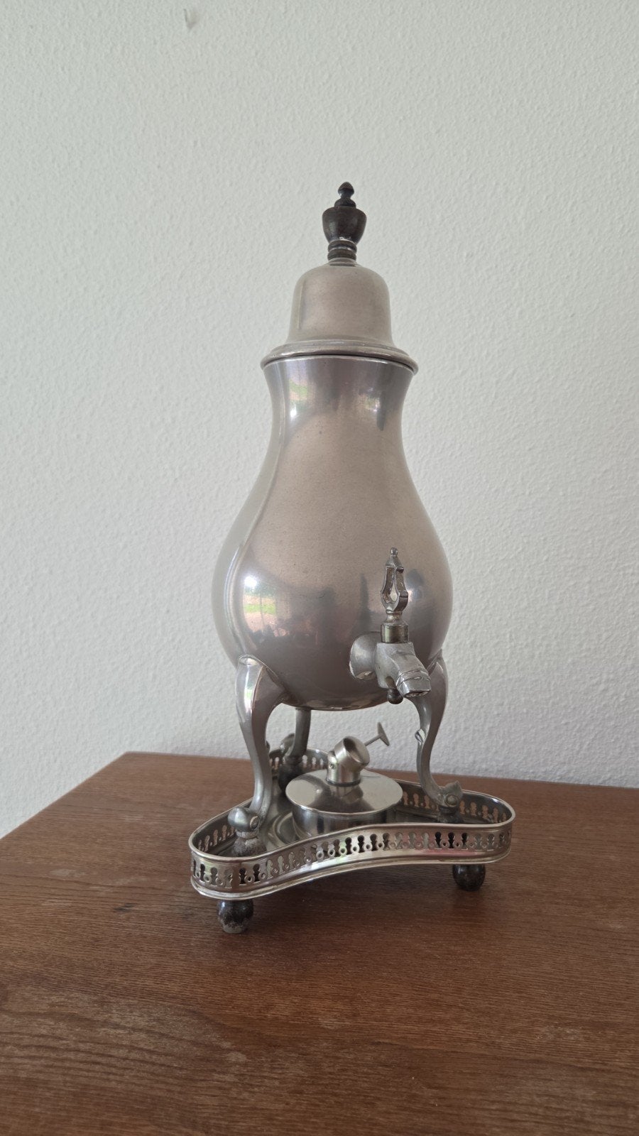 Antieke kraantjespot met brander, Ophalen of Verzenden