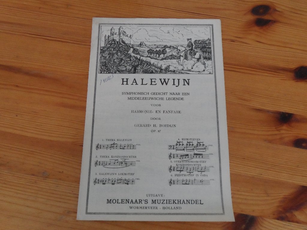 Halewijn - gerard h. Boedijn, Ophalen of Verzenden, Artiest of Componist, Populair, Klarinet