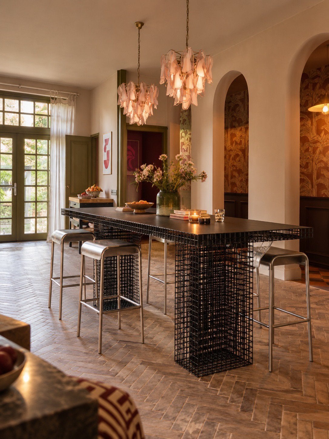 Kalager Design HIGH TABLE bartafel zwart staal deens design, Ophalen of Verzenden, Zo goed als nieuw