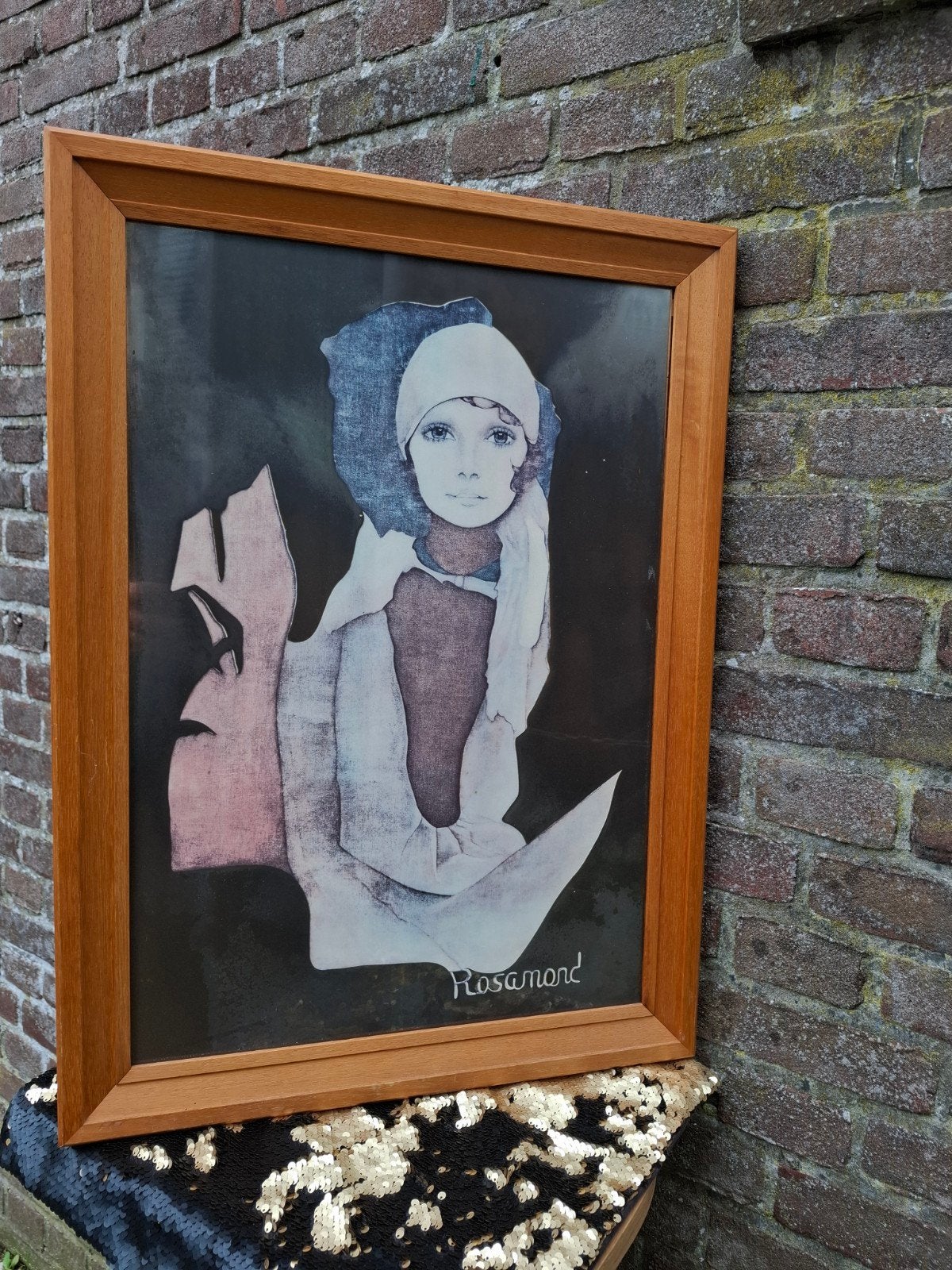 Lithografie getiteld "Simone" van Christine Rosamond, Ophalen