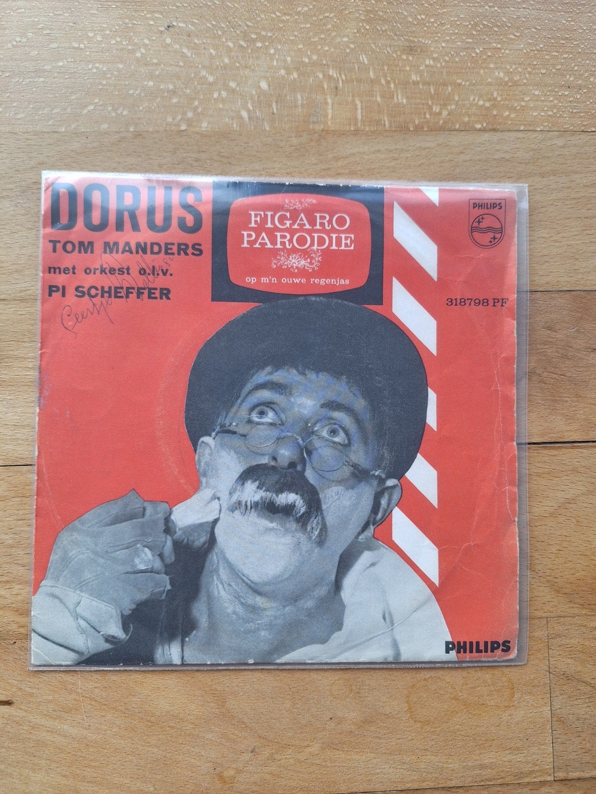 Dorus - Figaro Parodie / Op m'n ouwe regenjas (Single), Cd's en Dvd's, Vinyl Singles, Fotohoes, Ophalen of Verzenden, Gebruikt