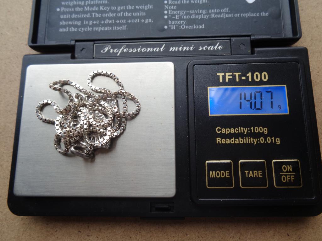 zilveren ketting met oude religie hanger [864], Sieraden, Tassen en Uiterlijk, Antieke sieraden, Verzenden, Zilver, Ketting