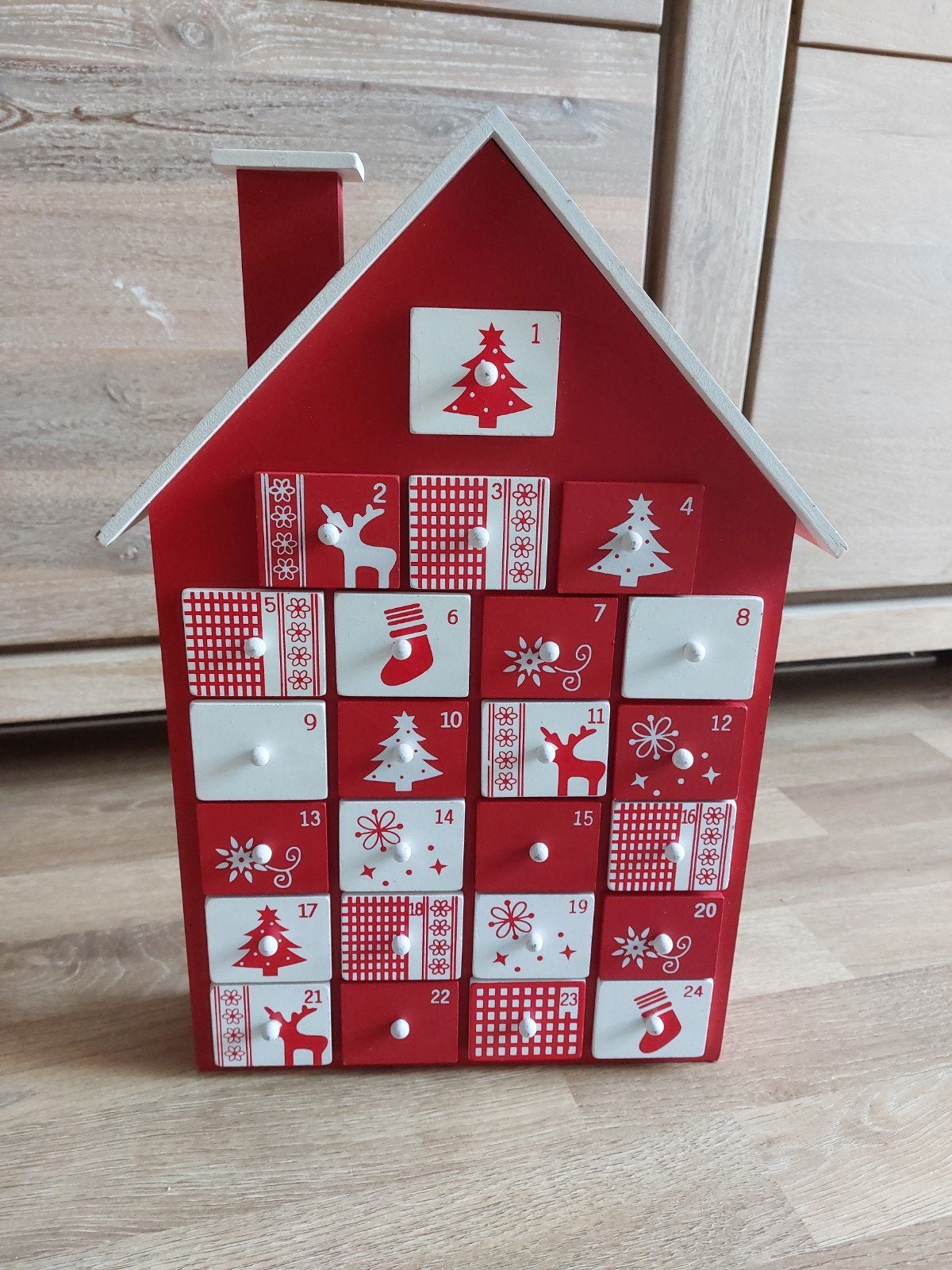 Adventskalender met vakjes, Diversen, Kerst, Ophalen, Gebruikt