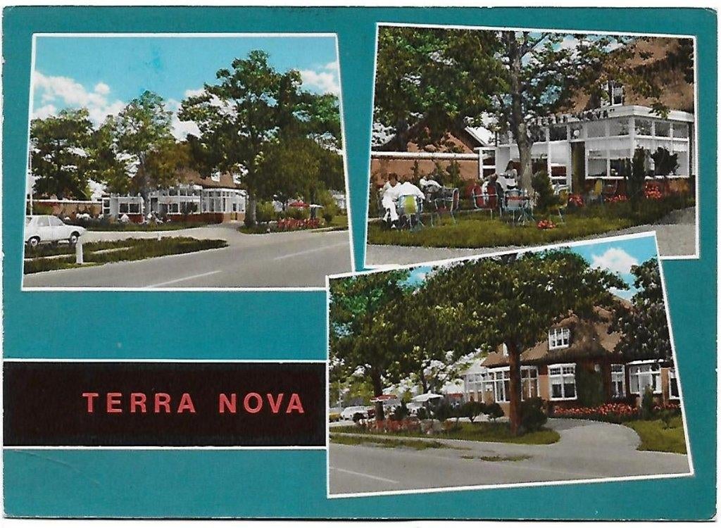 C80 Gelopen Ansichtkaart Putten Cafe Terra Nova, Ophalen of Verzenden, 1980 tot heden, Gelopen, Gelderland