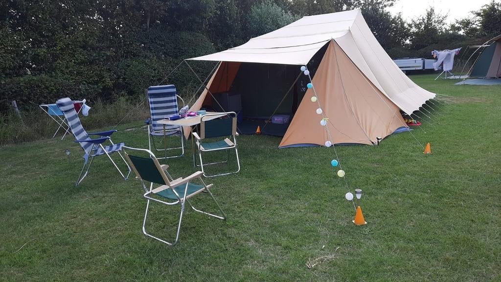 Vergrote zilvermeeuw  van De waardgebruikt waterdicht, Caravans en Kamperen, Tenten, Ophalen of Verzenden, Gebruikt, Tot en met 5