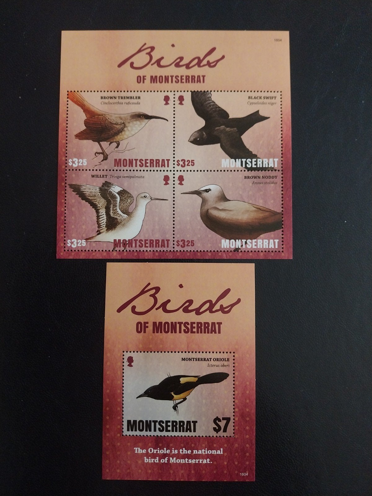 Montserrat 1804-1807+blok 177 vogels 2016 postfris mi 18 eur, Verzenden, Dier of Natuur