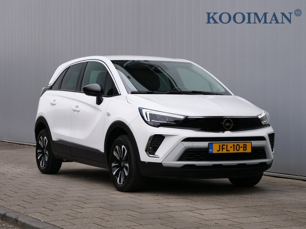 Opel Crossland 1.2 Turbo 110pk Elegance Navigatie / LED / Ca, Auto's, Opel, 840 kg, Leder en Stof, Wit, Bedrijf
