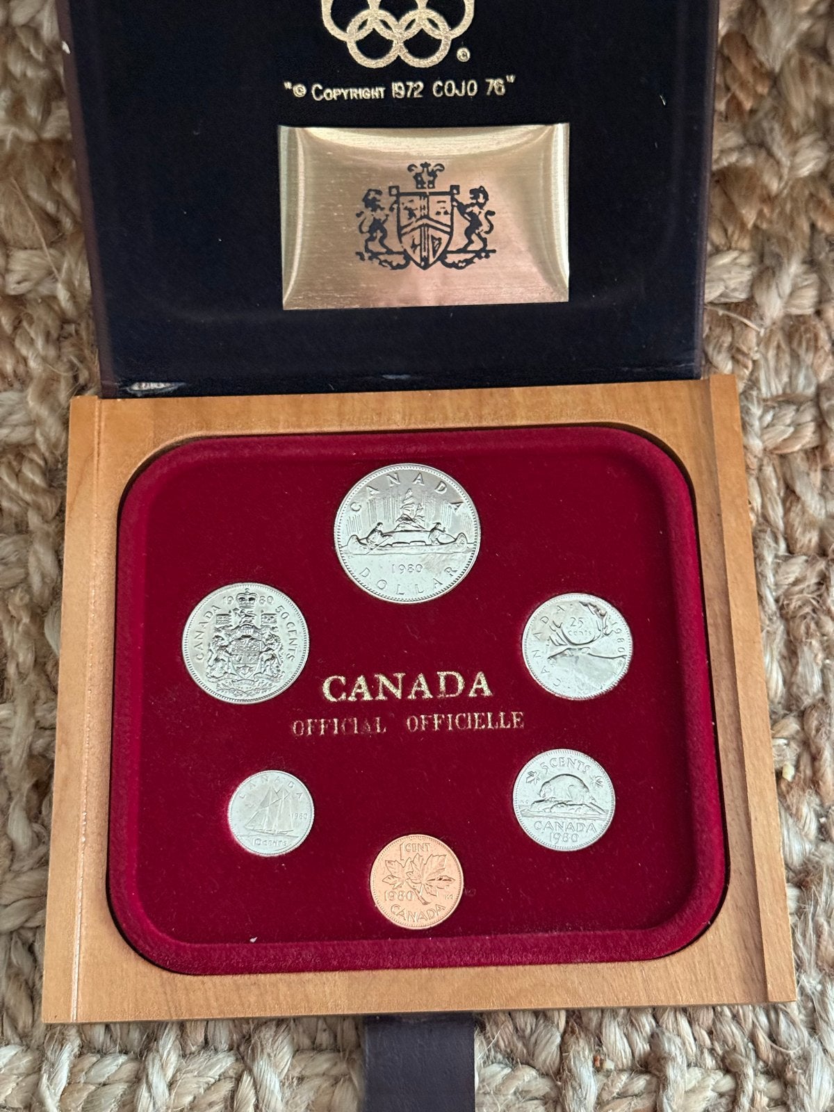 Canadese muntset 1980 - Officiële uitgave, Ophalen of Verzenden, Noord-Amerika, Setje