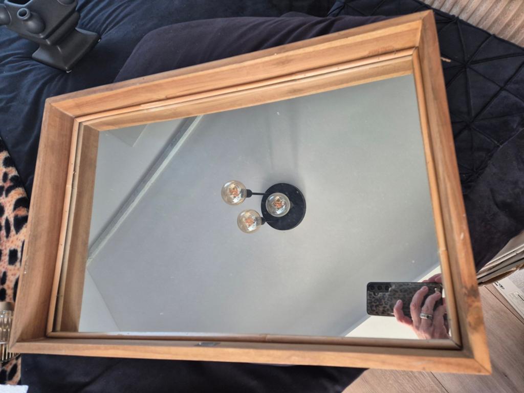 Nieuwe Riviera Maison spiegel, Huis en Inrichting, Woonaccessoires | Spiegels, Ophalen, Minder dan 50 cm, Rond, Nieuw